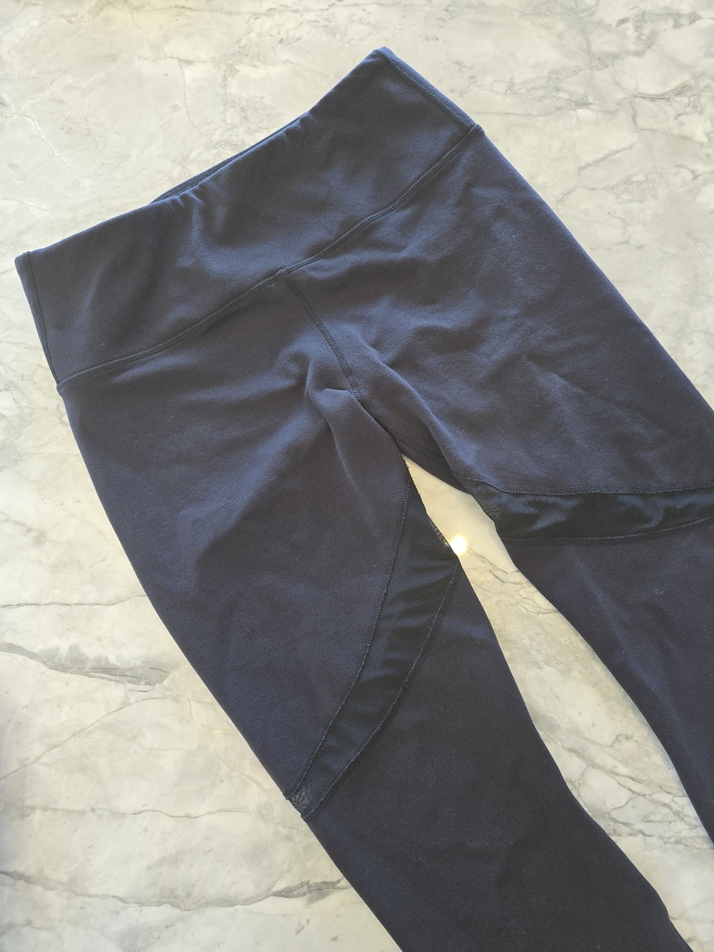 Leo Star Athletica Black Mesh Panel Leggings - Vancouver made yoga pants